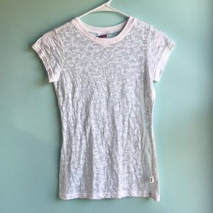 Soffe white burnout fitted tee